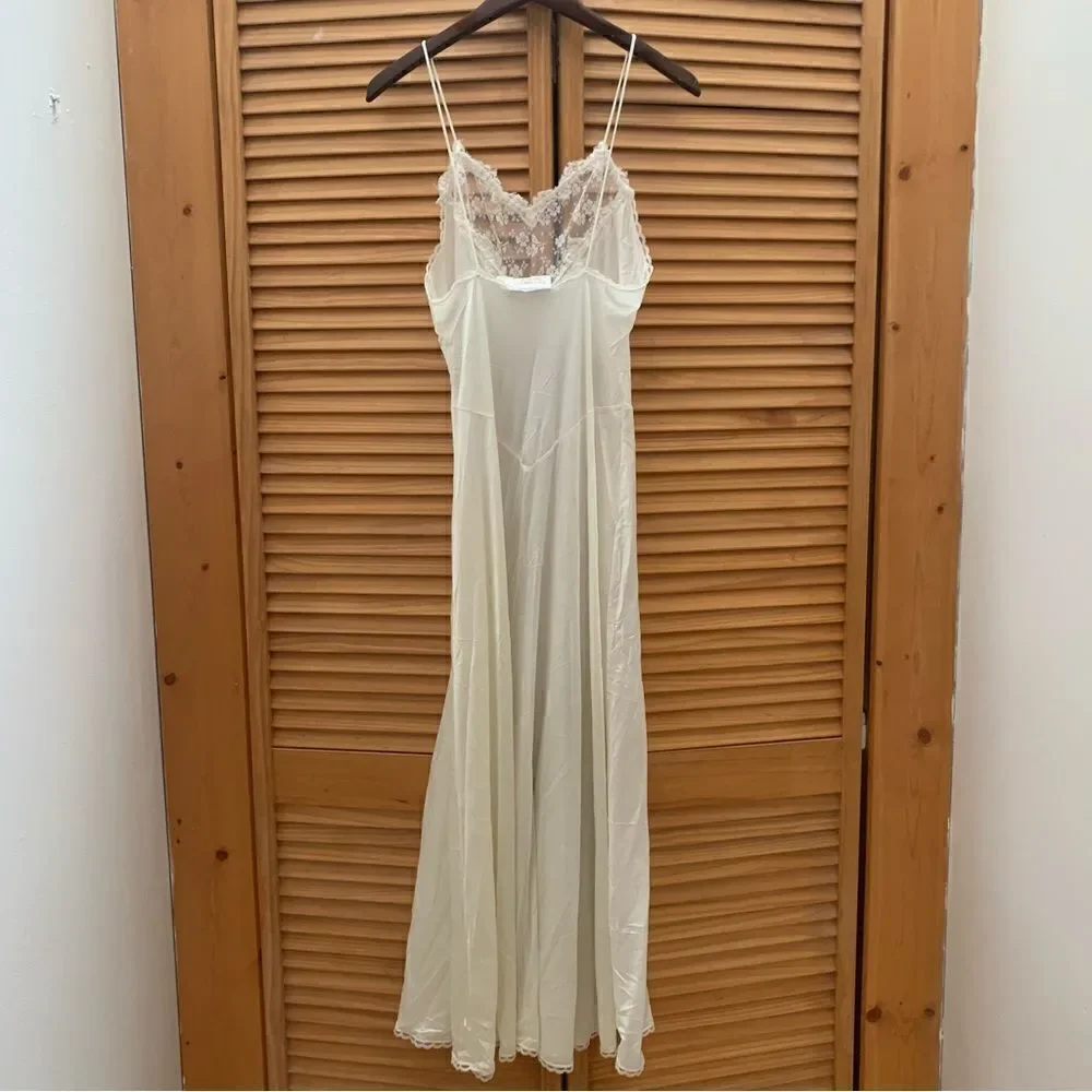 Vintage Victoria Secret Gold Label Maxi Slip Dress Small